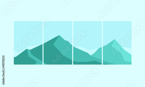 mountain background set