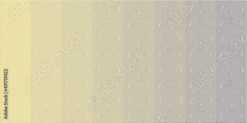 Vector graphic of Seamless abstract geometric pattern in soft rainbow color. Good for watermark background, certificate, banknote, money design, currency, note etc.