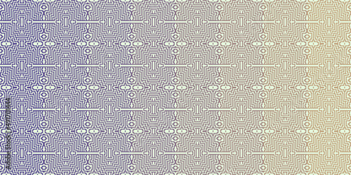 Vector graphic of Seamless abstract geometric pattern in soft rainbow color. Good for watermark background, certificate, banknote, money design, currency, note etc.