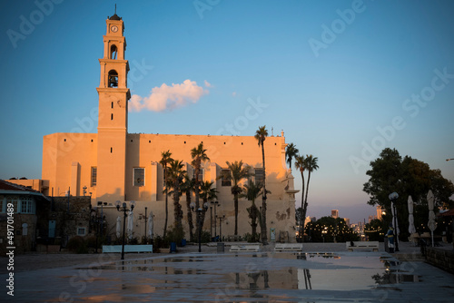 St Peter's Church in Jaffa in the old town by Tel Aviv