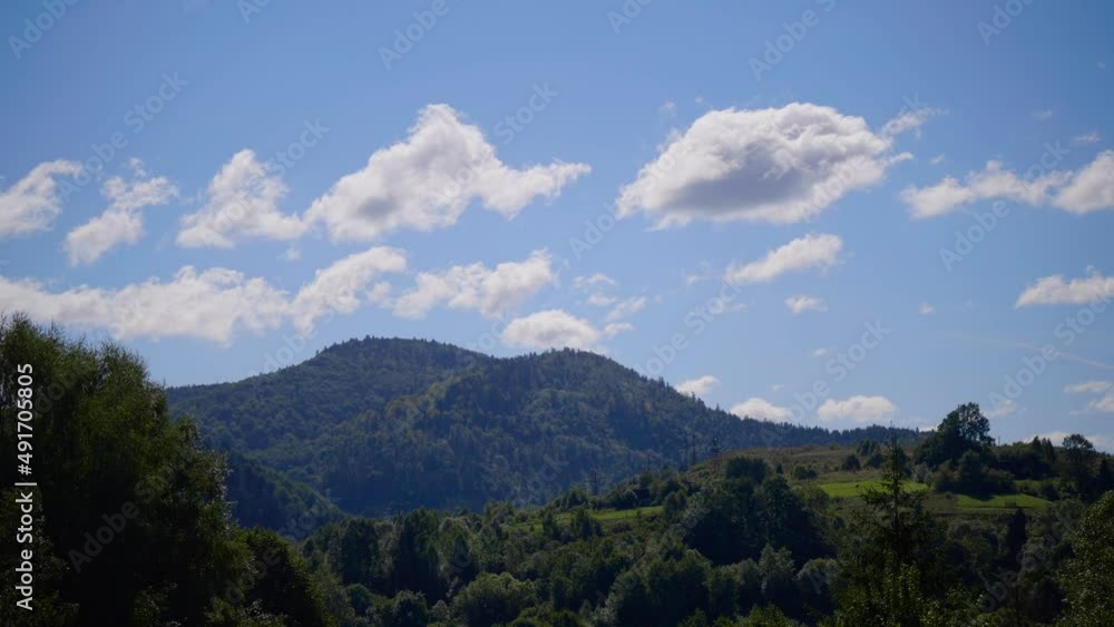 Clouds over the mountains. Timelapse Clouds over the mountains. Timelapse