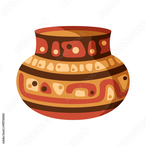 Ancient Maya Vase Composition