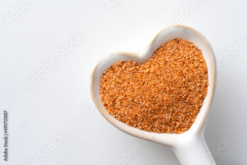 Creole Seasoning on a Heart Shaped Spoon