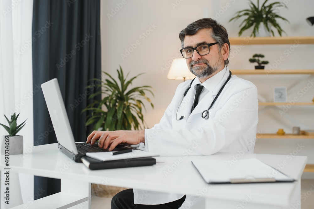 Confident general practitioner is ready to work Confident general practitioner is ready to work