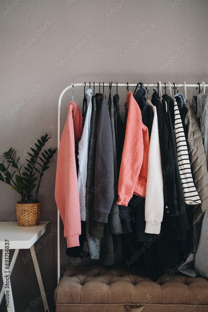 wardrobe with clothes wardrobe with clothes