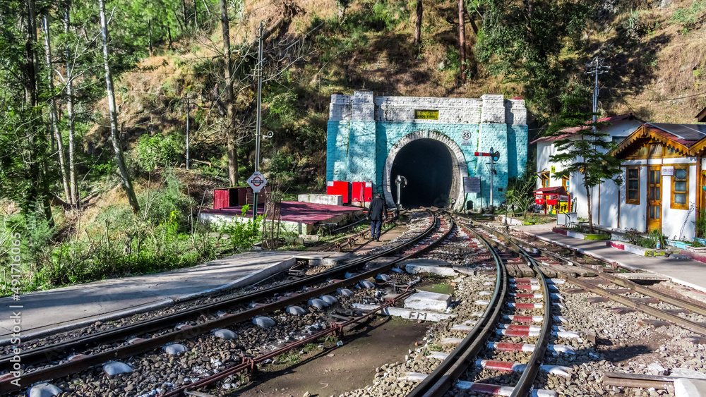 Www Kalka Xxx Videos - Barog Tunnel at Kasauli, Toy trains passes through this tunnel on Kalka  Shimla route Stock Photo | Adobe Stock