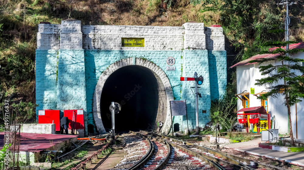 Barog Tunnel at Kasauli, Toy trains passes through this tunnel on Kalka
