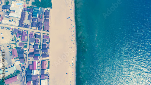 Seashore view from above. Ukraine. Zatoka.