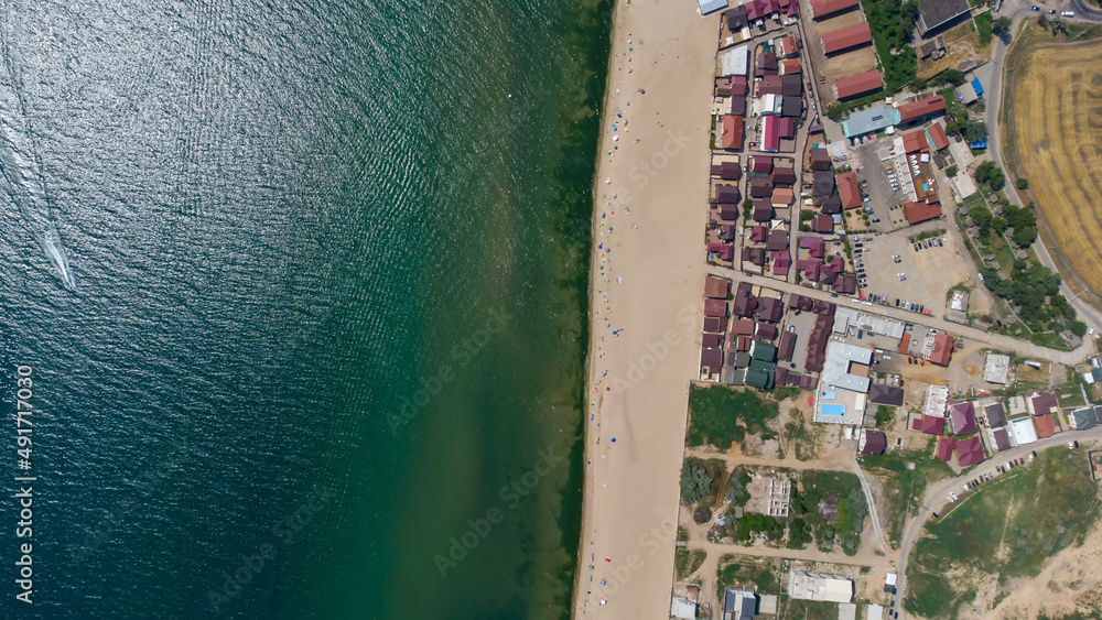 Seashore view from above. Ukraine. Zatoka.