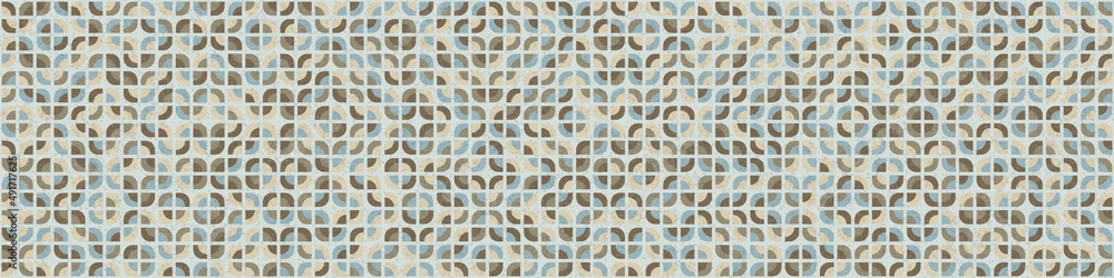 Fototapeta premium Abstract Geometric Pattern generative computational art illustration