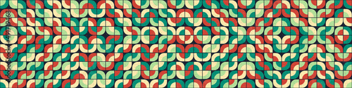 Abstract Geometric Pattern generative computational art illustration