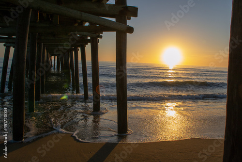 sunset on the beach