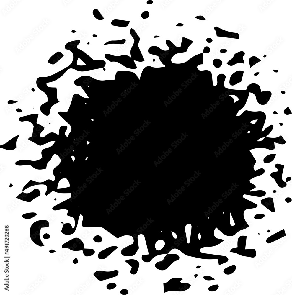 Naklejka premium Decorative circle sketch scribble 