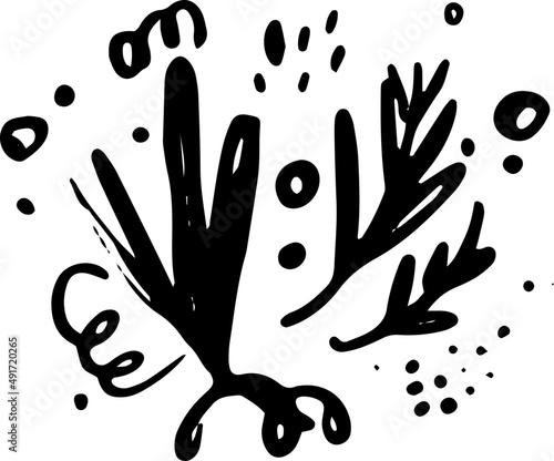 Decorative circle sketch scribble 