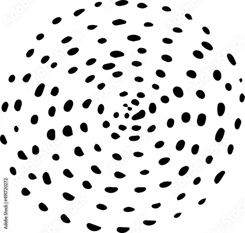 Decorative circle sketch scribble 
