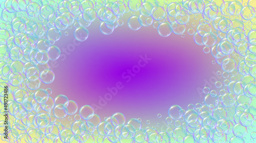 Soap foam. Detergent bath bubble and suds for bathtub. Shampoo.