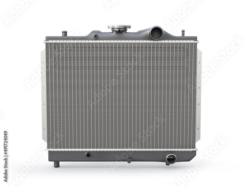 radiator for car isolated