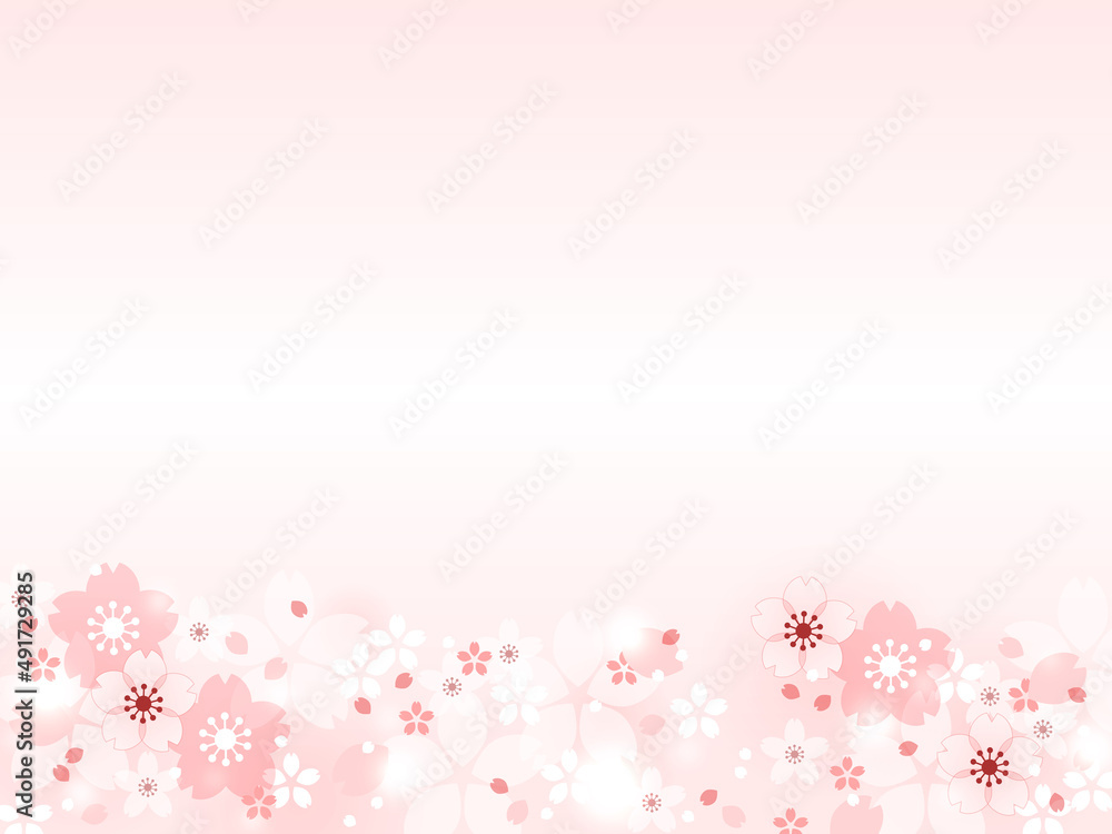 桜の花のフレーム背景
