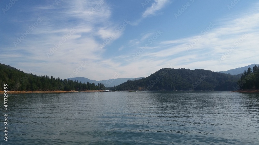 Sunny Day on the water DIamond Lake Oregon