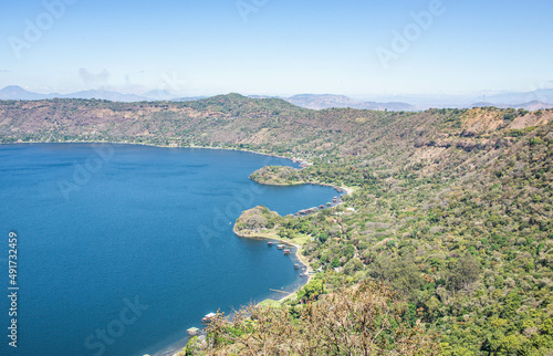 Panorama of Lake Coatepeque, Santa Ana, El Salvador © raquelm.