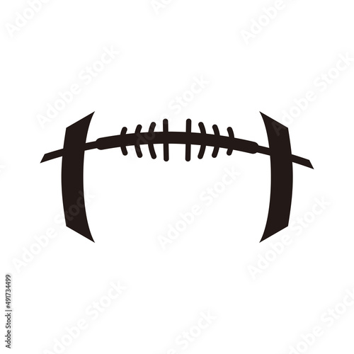 football american icon vector on white background