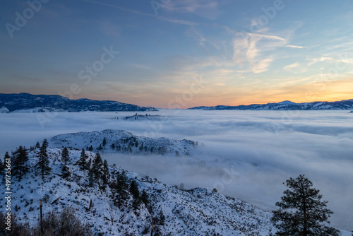 View of the inversion from Anarchist Mountain in Osoyoos, BC