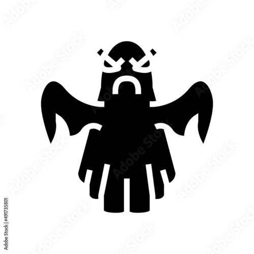 ghost in amusement park glyph icon vector. ghost in amusement park sign. isolated contour symbol black illustration