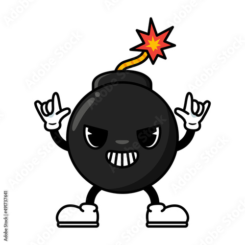 cute bomb cartoon for children book