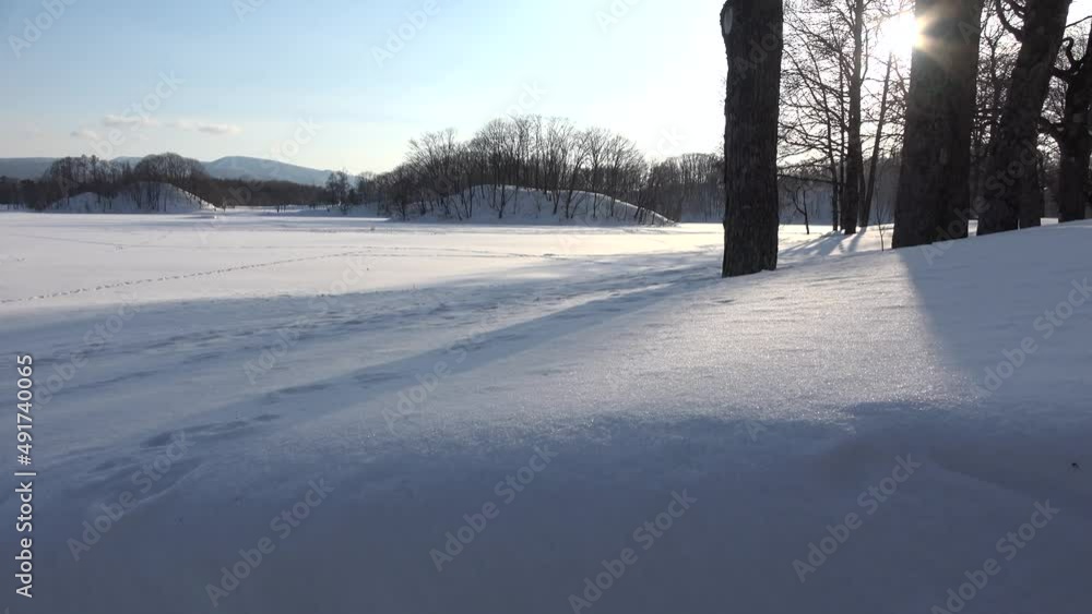冬の曽原湖(福島県・北塩原村) 冬の曽原湖(福島県・北塩原村)