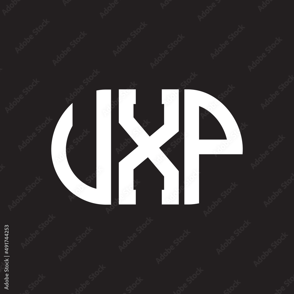 UXP letter logo design on black background. UXP creative initials letter logo concept. UXP letter design. UXP letter logo design on black background. UXP creative initials letter logo concept. UXP letter design.