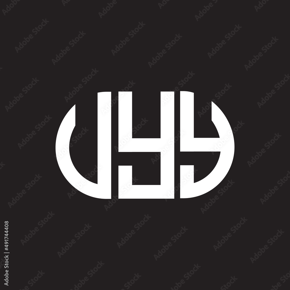 UYY letter logo design on black background. UYY creative initials letter logo concept. UYY letter design. UYY letter logo design on black background. UYY creative initials letter logo concept. UYY letter design.