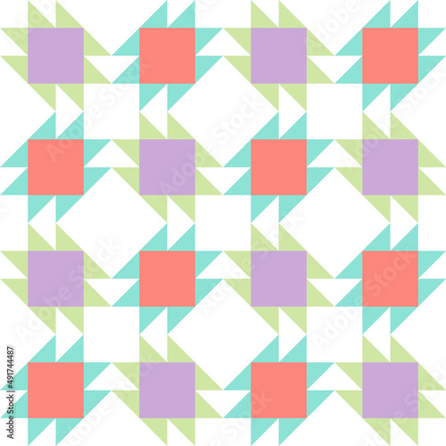 Anvil quilt vector seamless pattern