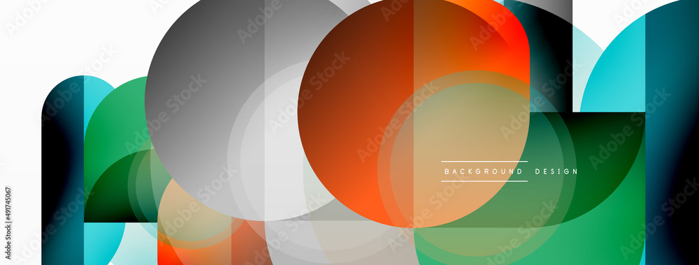 Creative geometric wallpaper. Minimal circle triangle and square line abstract background. Vector illustration for wallpaper banner background or landing page Creative geometric wallpaper. Minimal circle triangle and square line abstract background. Vector illustration for wallpaper banner background or landing page
