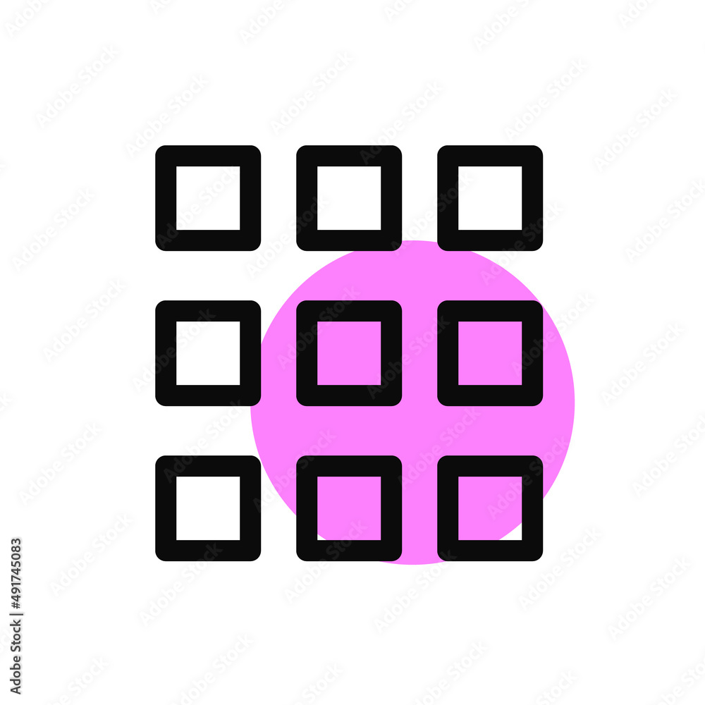 Website layout grid. Pixel perfect, editable stroke line art Website layout grid. Pixel perfect, editable stroke line art