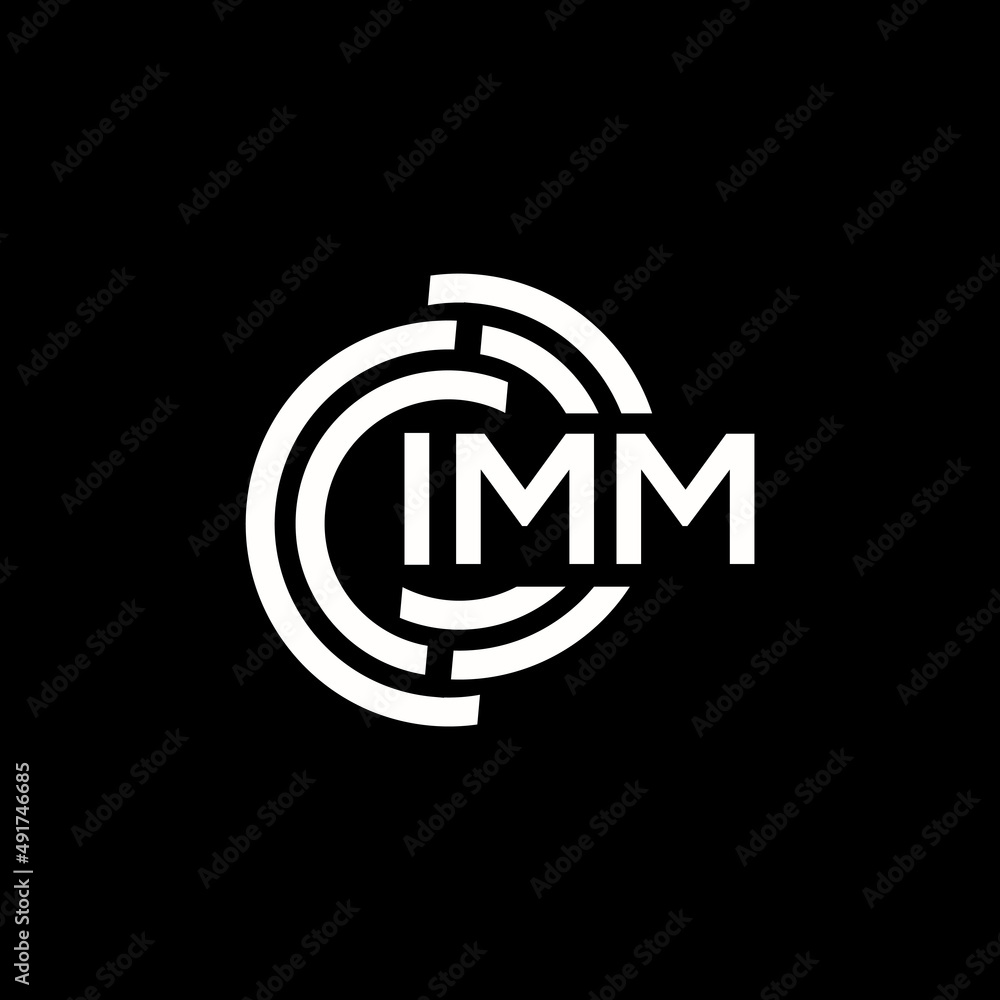 IMM letter logo design. IMM monogram initials letter logo concept. IMM letter design in black background. IMM letter logo design. IMM monogram initials letter logo concept. IMM letter design in black background.