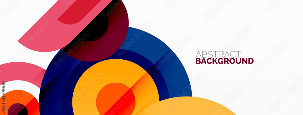 Rings and circles geometric abstract background for wallpaper, banner, backdrop Rings and circles geometric abstract background for wallpaper, banner, backdrop