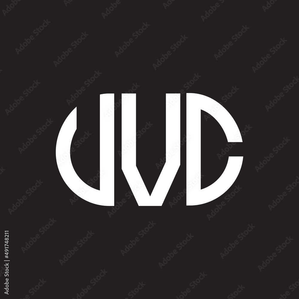 UVC letter logo design on black background. UVC creative initials letter logo concept. UVC letter design. UVC letter logo design on black background. UVC creative initials letter logo concept. UVC letter design.