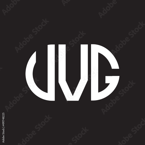 UVG letter logo design on black background. UVG creative initials letter logo concept. UVG letter design.