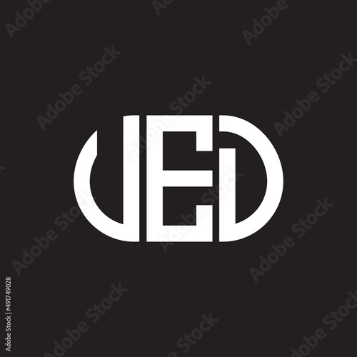 VED letter logo design. VED monogram initials letter logo concept. VED letter design in black background. photo