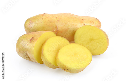 Potato isolated on a white