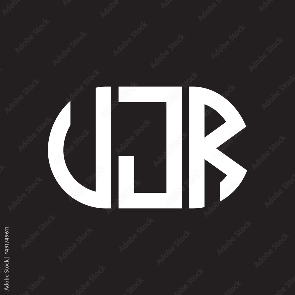 VJR letter logo design. VJR monogram initials letter logo concept. VJR letter design in black background. VJR letter logo design. VJR monogram initials letter logo concept. VJR letter design in black background.