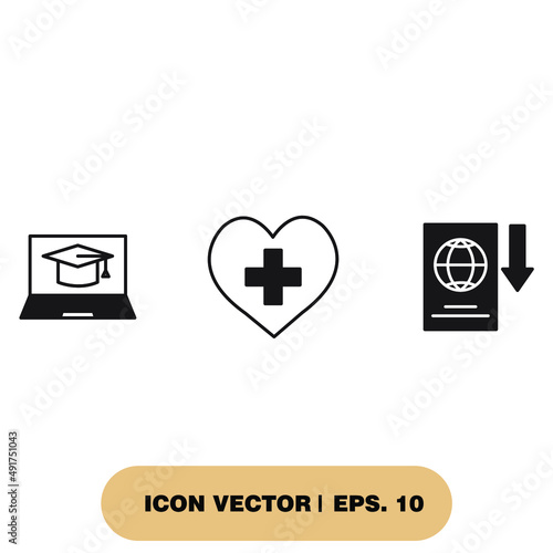 new normal icons  symbol vector elements for infographic web
