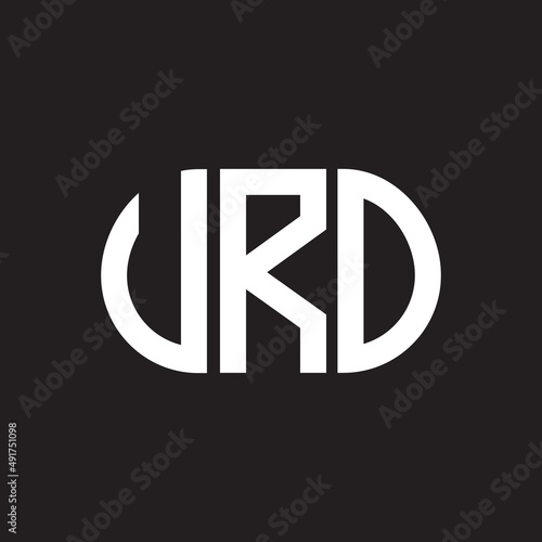 VRO letter logo design. VRO monogram initials letter logo concept. VRO letter design in black background. photo