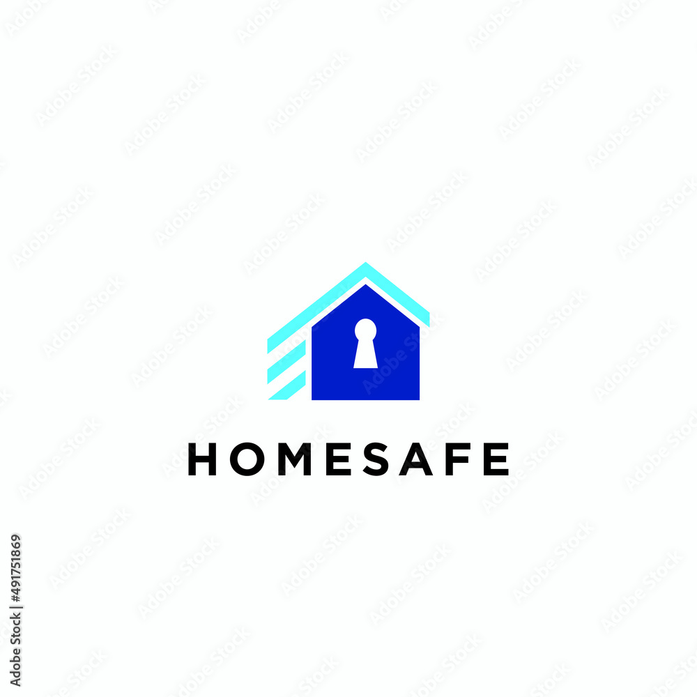 Home Safety Logo, Abstract Home Safety Logo Vector
