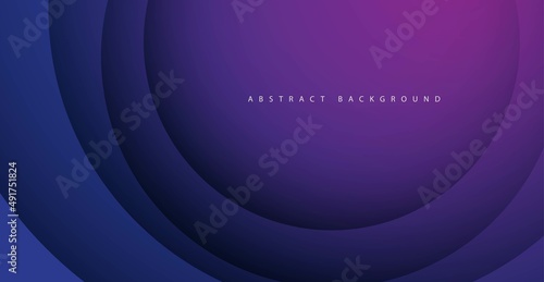 colorful purple gradient background. Abstract circle papercut smooth color composition. eps10 vector © Ainul
