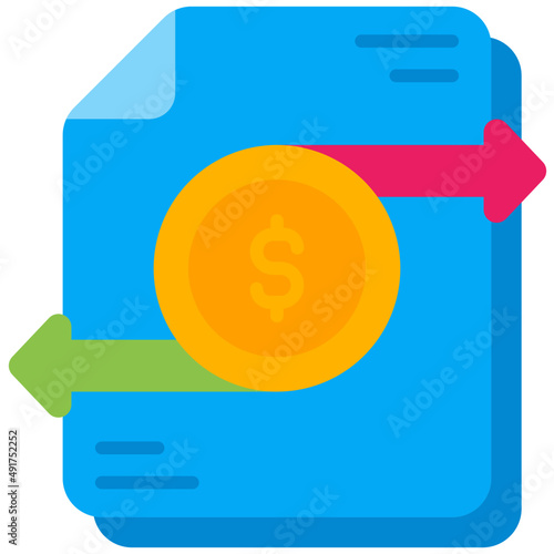 transaction flat icon