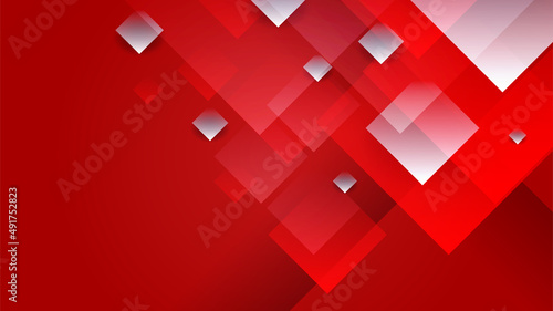 Modern red abstract background paper shine and layer element vector for presentation design. Suit for business  corporate  institution  party  festive  seminar  and talks.