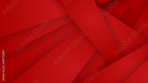 Modern red abstract background paper shine and layer element vector for presentation design. Suit for business, corporate, institution, party, festive, seminar, and talks.