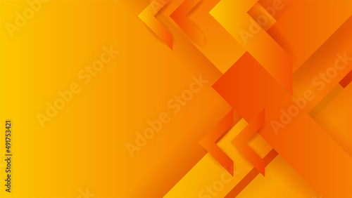 Modern orange yellow abstract background paper shine and layer element vector for presentation design. Suit for business, corporate, institution, party, festive, seminar, and talks.