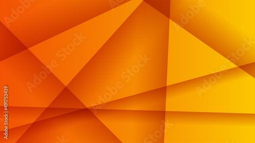 Modern orange yellow abstract background paper shine and layer element vector for presentation design. Suit for business, corporate, institution, party, festive, seminar, and talks.